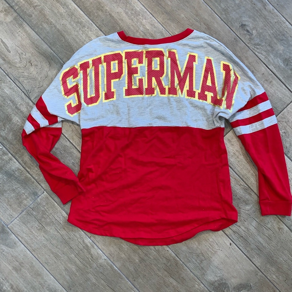 Superman Long Sleeve T-Shirt Sz: Junior Large